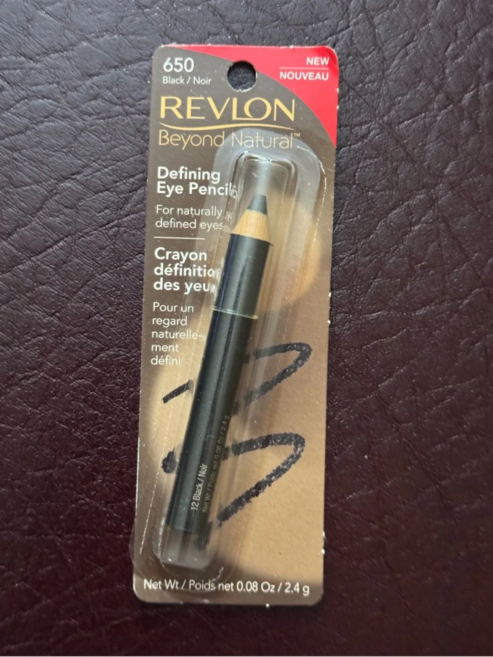Revlon Beyond Natural Defining Eye Pencil Eyeliner 650 Black New in Package